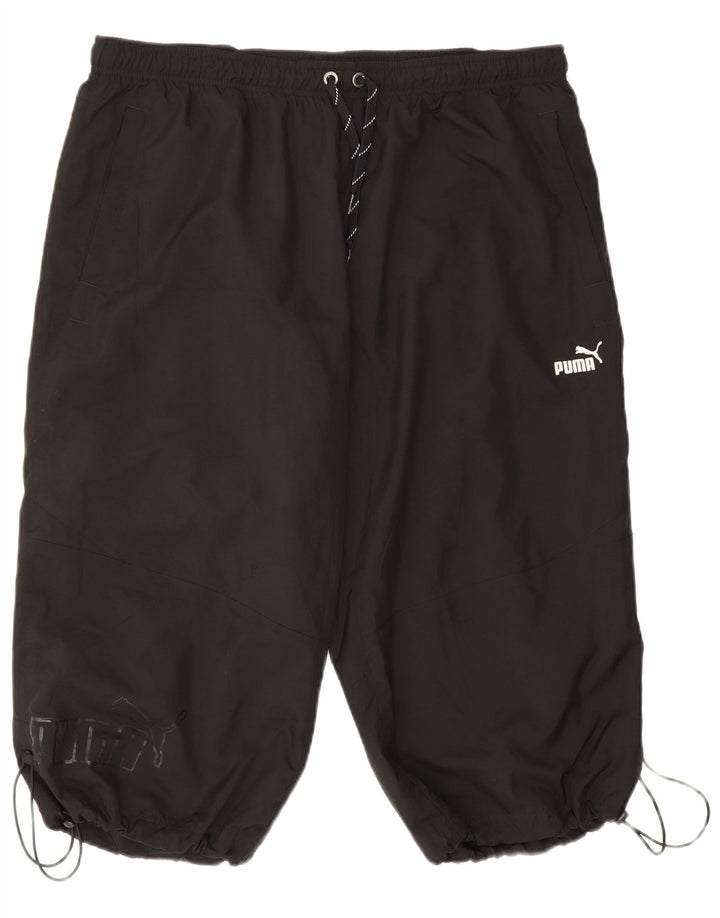 Puma Mens Graphic Bermuda Sport Shorts XL  Black Polyester