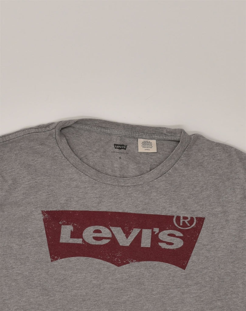 LEVI'S Mens Graphic T-Shirt Top Small Grey Cotton | Vintage Levi's | Thrift | Second-Hand Levi's | Used Clothing | Messina Hembry 