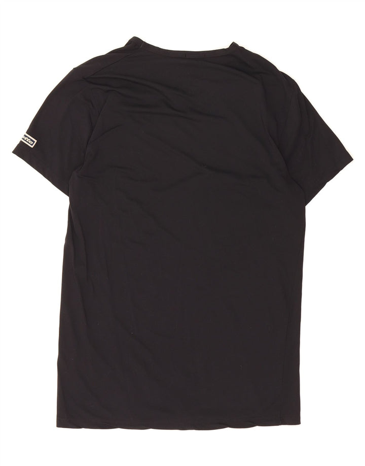 LOTTO Mens T-Shirt Top Medium Black Vintage Lotto and Second-Hand Lotto from Messina Hembry 