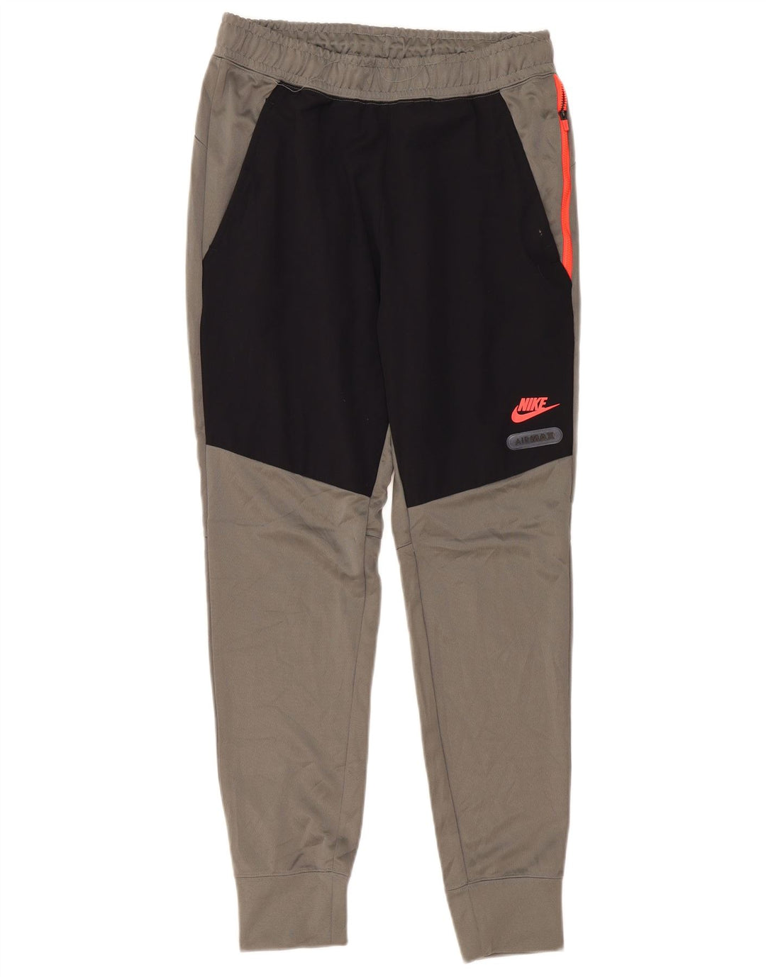 NIKE Mens Tracksuit Trousers Joggers Medium  Grey Colourblock Polyester