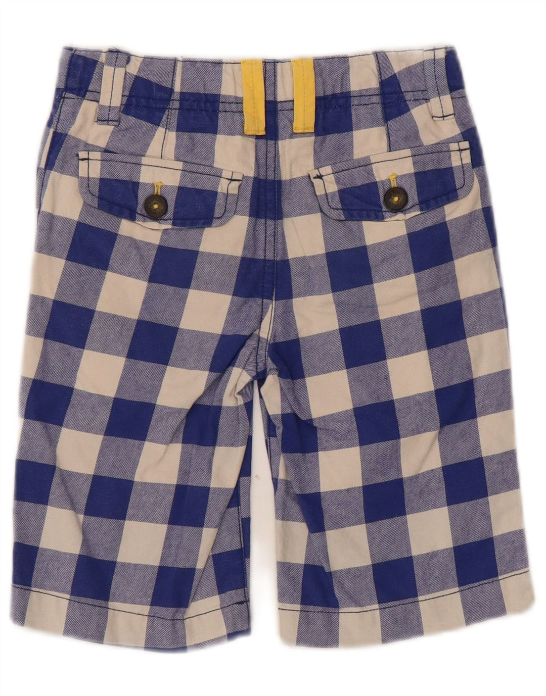 Boden Boys Chino Shorts 6-7 Years W22 Blue Gingham