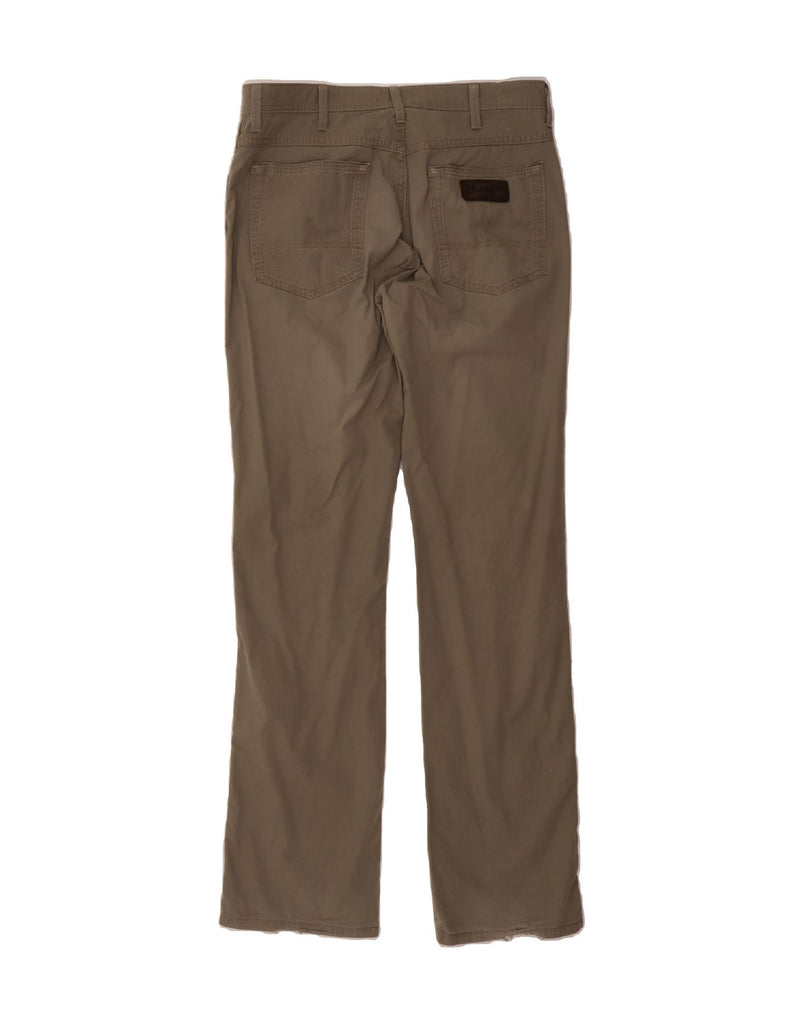 WRANGLER Mens Arizona Stretch Straight Casual Trousers W34 L34 Khaki Vintage Wrangler and Second-Hand Wrangler from Messina Hembry 