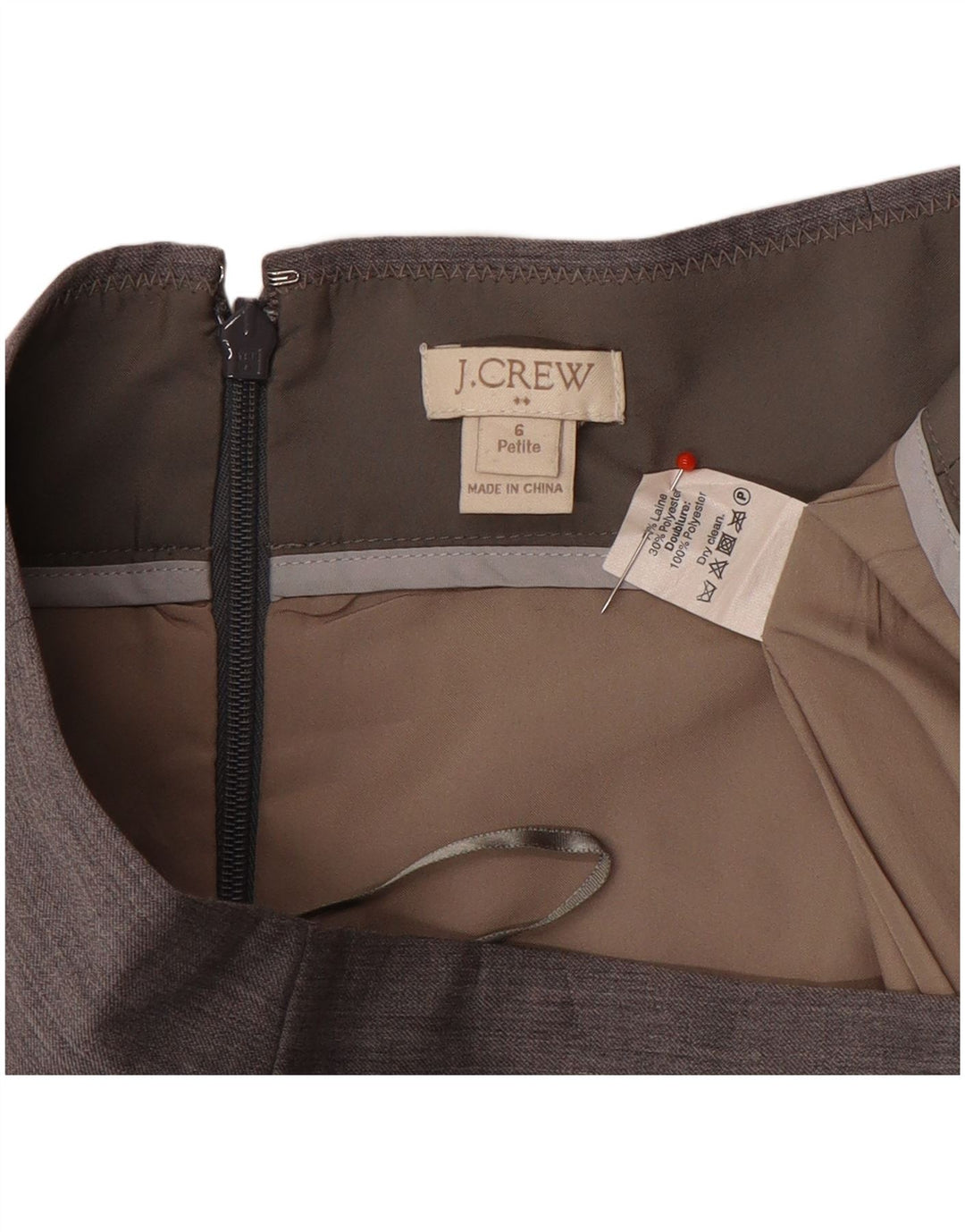 J. Crew Womens Pencil Skirt US 6 Medium W30  Grey Wool