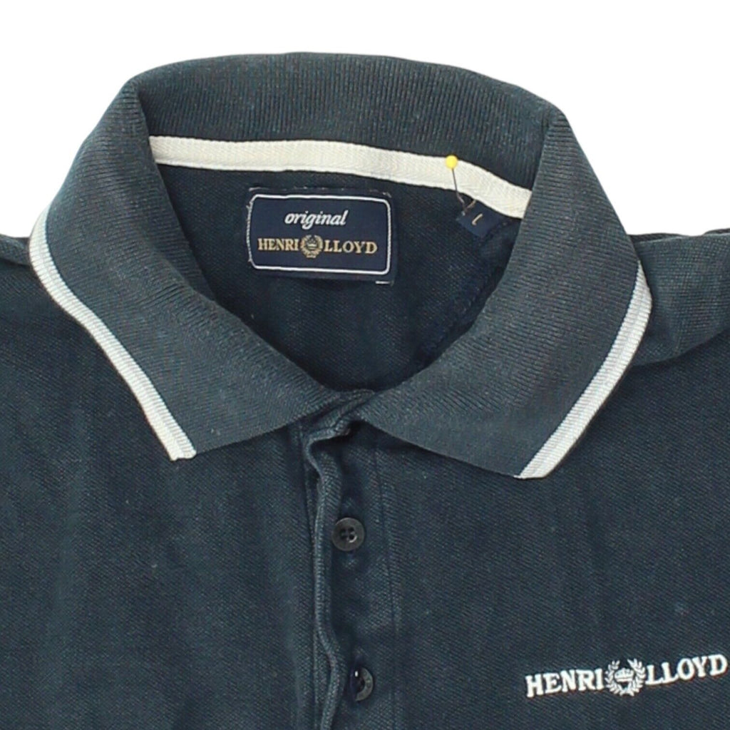 Henri Lloyd Mens Navy Blue Short Sleeve Polo Shirt | Vintage Casual Designer VTG | Vintage Messina Hembry | Thrift | Second-Hand Messina Hembry | Used Clothing | Messina Hembry 