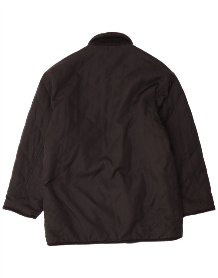 VINTAGE Mens Graphic Reversible Fleece Jacket UK 38 Medium Grey Fair Isle