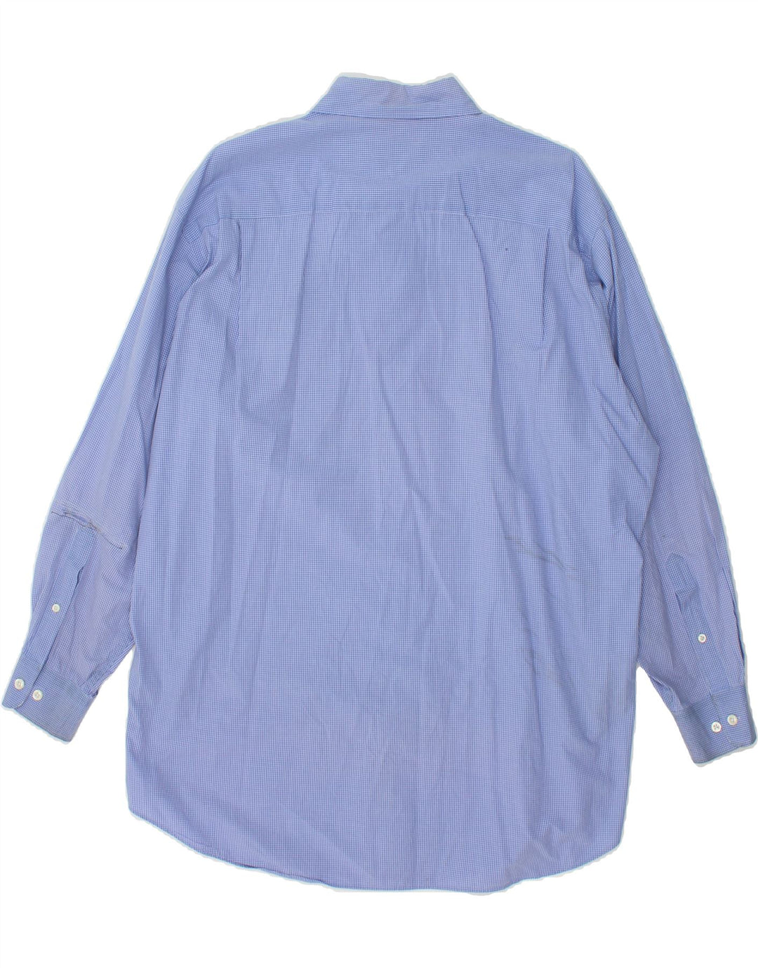 NAUTICA Mens Shirt Size 16 1/2 Large Blue Check Cotton Vintage Nautica and Second-Hand Nautica from Messina Hembry 