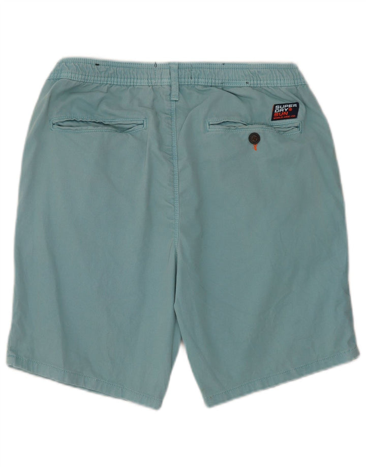 Superdry Mens Chino Shorts Medium W32 Blue Cotton