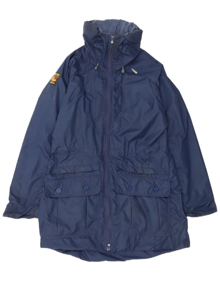 Mens Nikwax Analogy Waterproof Jacket UK 38 Medium Navy Blue Polyester