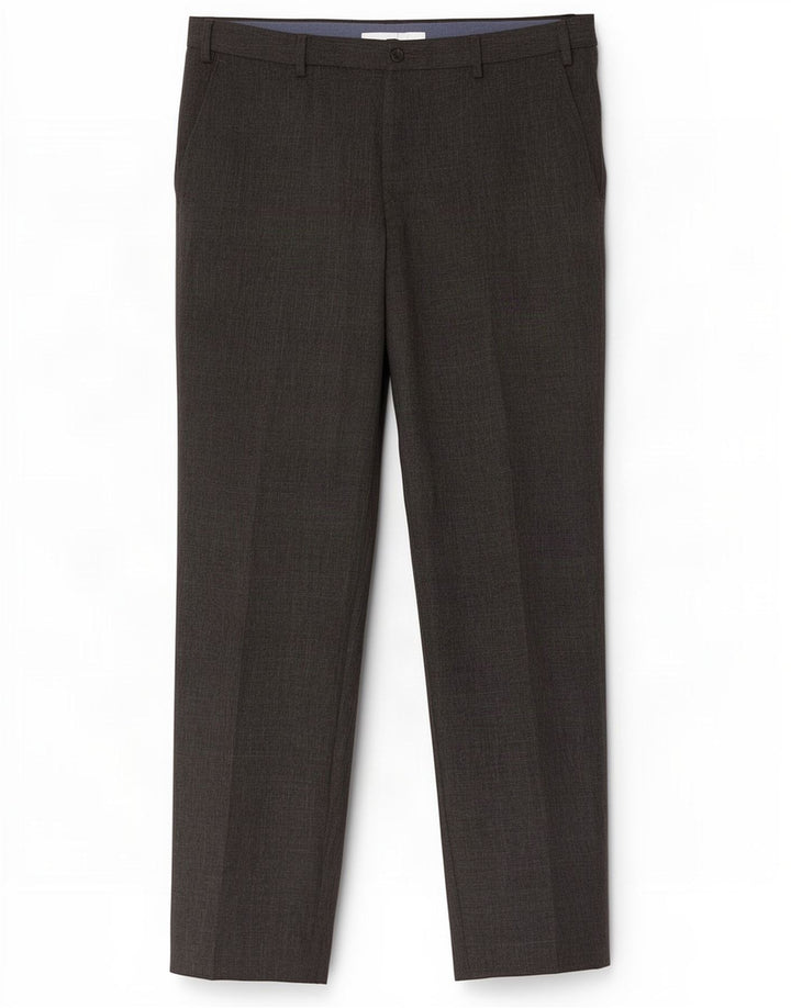 Marks & Spencer Mens Straight Regular Suit Trousers W38 L31 Grey Polyester