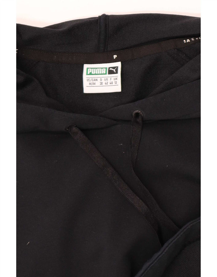 Puma Womens Oversized Hoodie Jumper UK 12 Medium Black