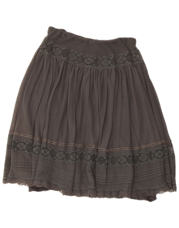 Zara Womens Pleated Skirt Medium W28 Grey Striped