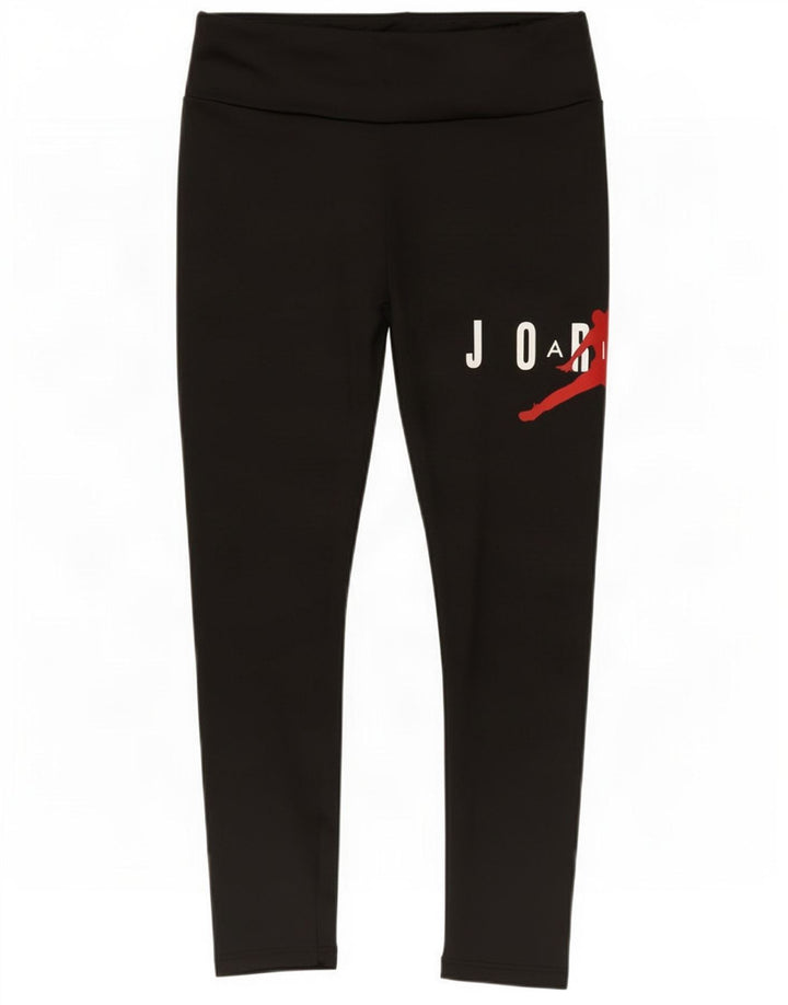 Jordan Girls Graphic Leggings 8-9 Years Small Black Polyester