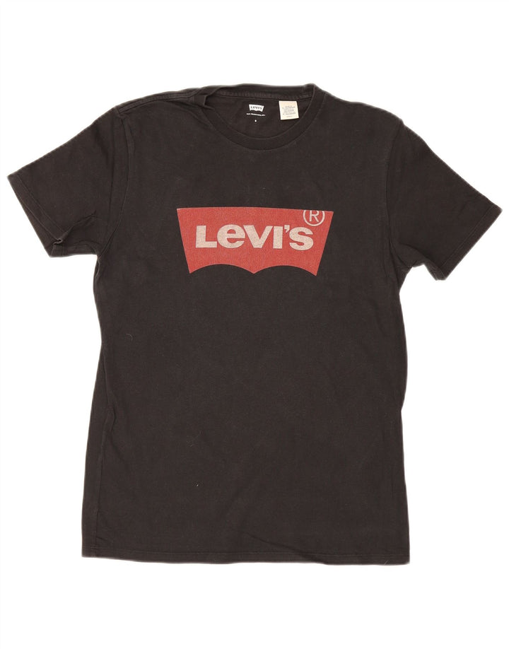 Levi's Mens Graphic T-Shirt Top Small Black Cotton