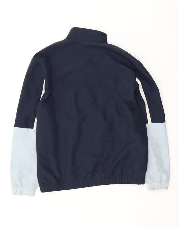 Adidas Mens Tracksuit Top Jacket Medium Navy Blue Colourblock Polyester