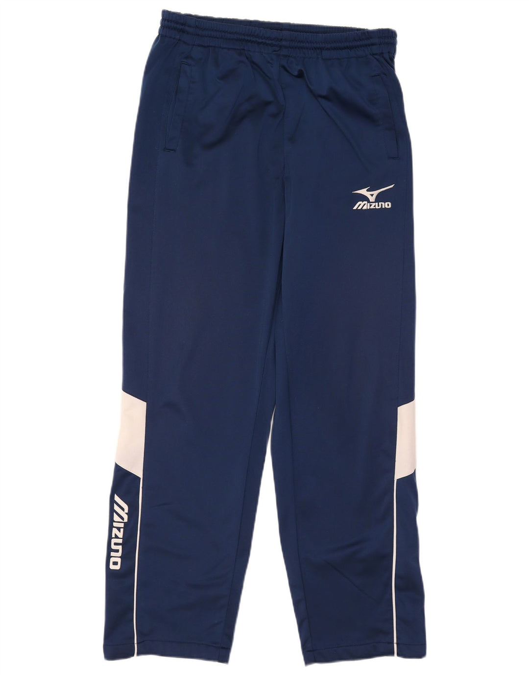Mizuno Mens Graphic Tracksuit Trousers Large Navy Blue Colourblock