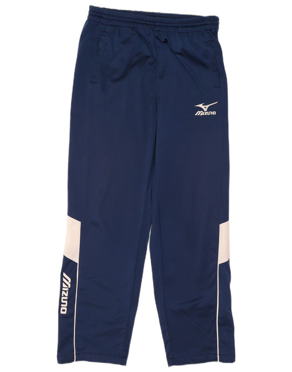 Mizuno Mens Graphic Tracksuit Trousers Large Navy Blue Colourblock
