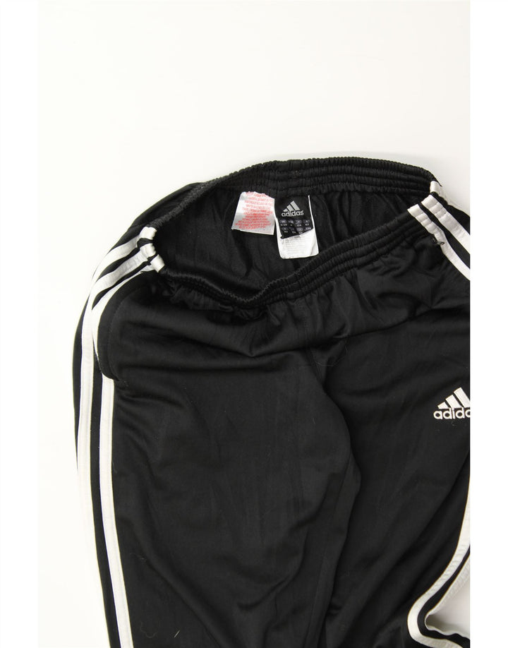 ADIDAS Boys Tracksuit Trousers Joggers 11-12 Years  Black Polyester Vintage Adidas and Second-Hand Adidas from Messina Hembry 