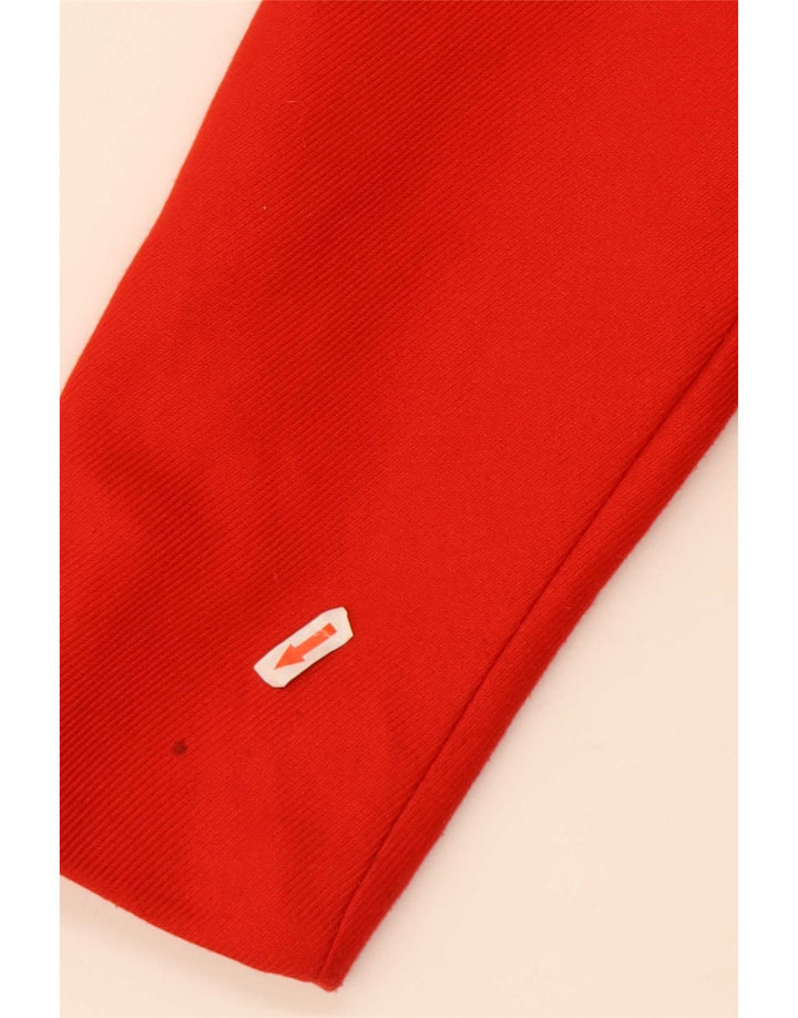 Zara Womens 3/4 Sleeve Oversized Overcoat UK 10 Small Red Polyester