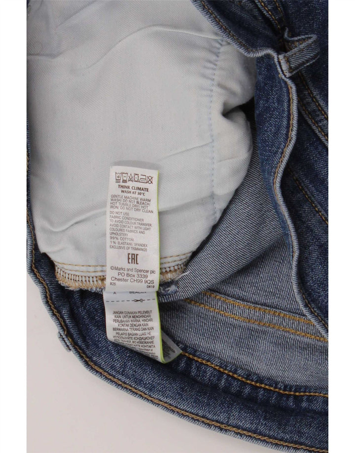 Marks & Spencer Mens Denim Shorts Medium W32 Blue Cotton
