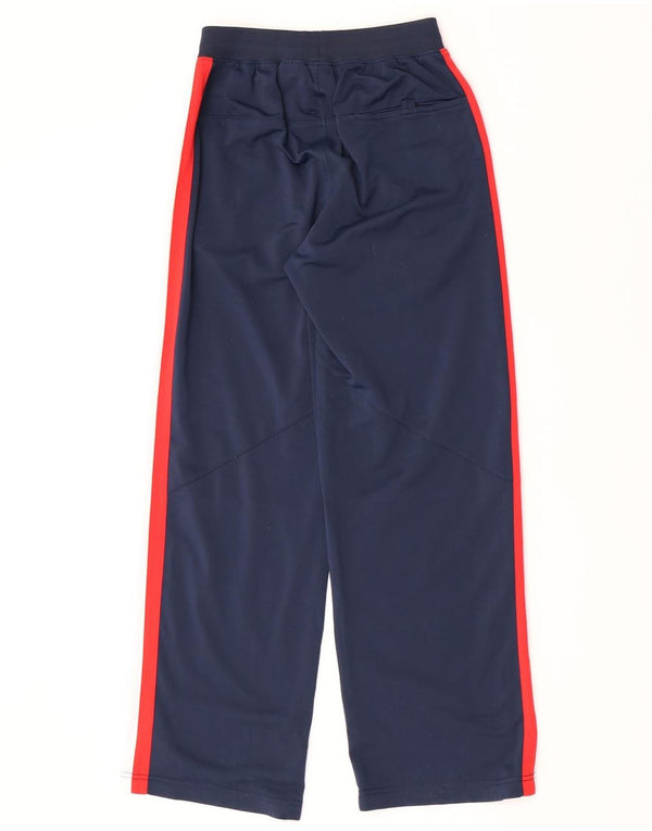 Nike Boys Tracksuit Trousers 12-13 Years Large Navy Blue Colourblock