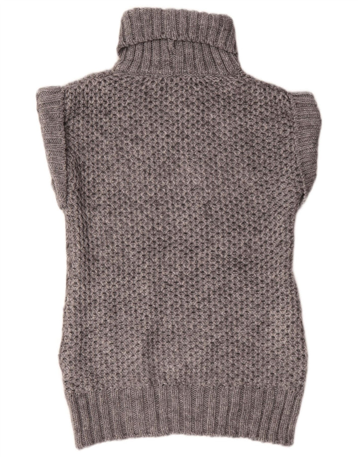 Marks & Spencer Womens Oversized Jumper Sweater UK 8 Small Grey Acrylic
