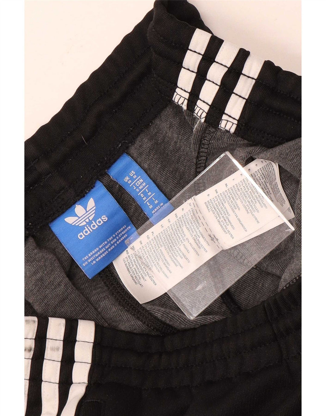 Adidas Mens Tracksuit Trousers Joggers Medium Black Polyester