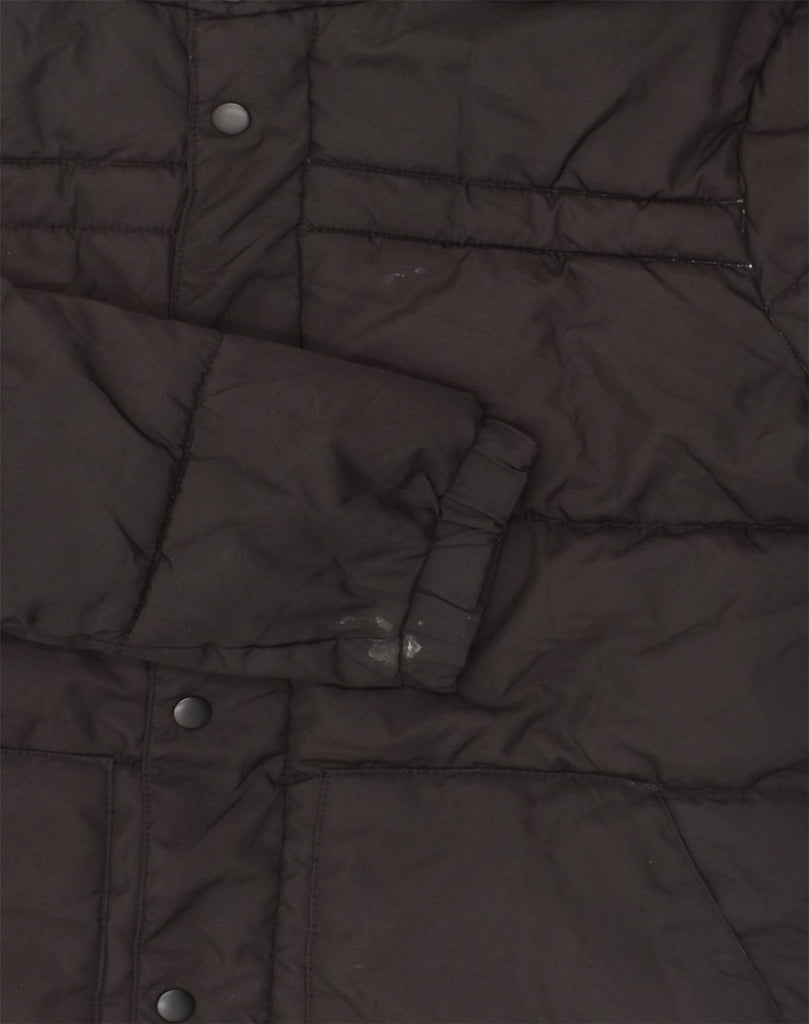 JACK & JONES Mens Hooded Padded Jacket UK 36 Small Black Polyester | Vintage Jack & Jones | Thrift | Second-Hand Jack & Jones | Used Clothing | Messina Hembry 