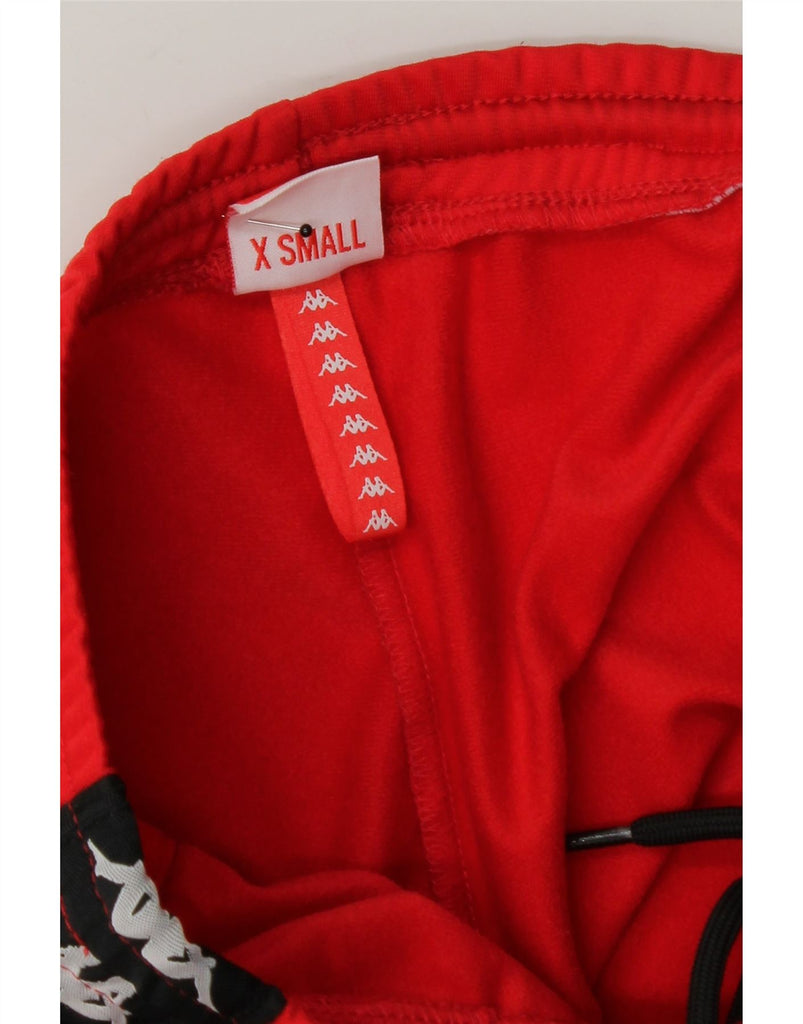 KAPPA Mens Graphic Tracksuit Trousers XS Red Colourblock Vintage Kappa and Second-Hand Kappa from Messina Hembry 