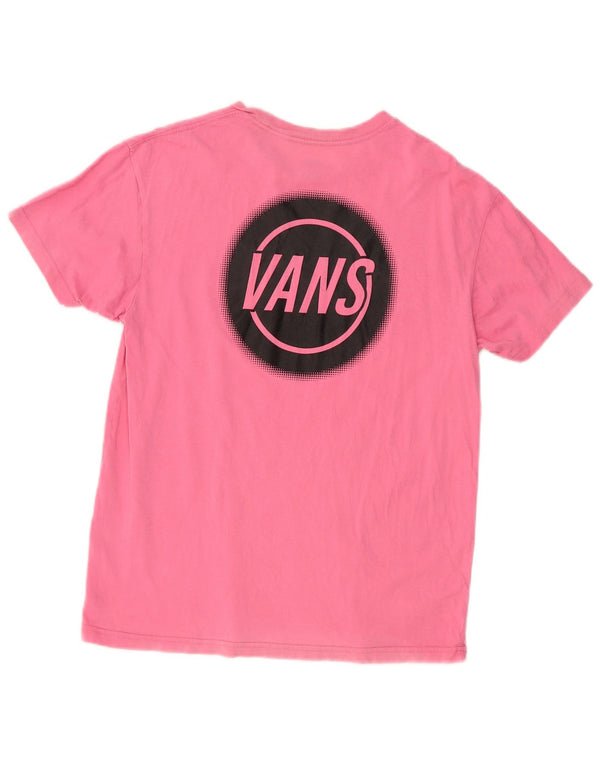 VANS Mens Graphic T-Shirt Top XS Pink