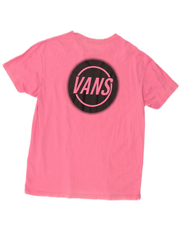 VANS Mens Graphic T-Shirt Top XS Pink