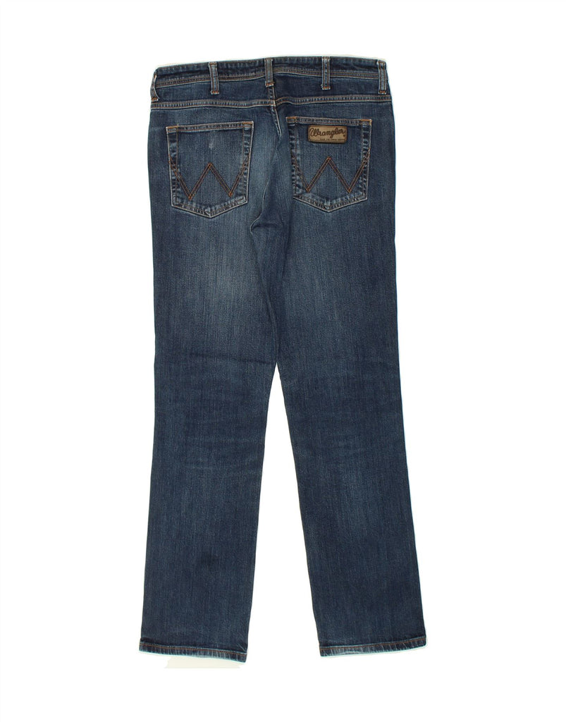 WRANGLER Mens Arizona Stretch Straight Jeans W34 L34  Blue Cotton | Vintage Wrangler | Thrift | Second-Hand Wrangler | Used Clothing | Messina Hembry 