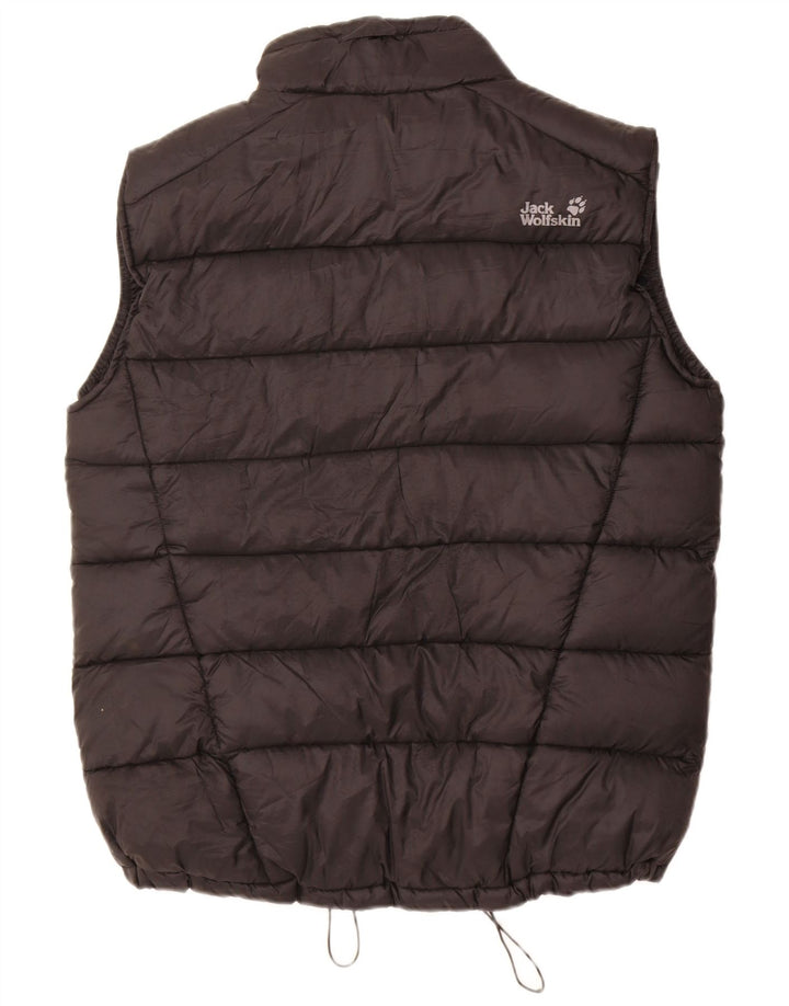 Jack Wolfskin Mens Padded Gilet UK 40/42 Large Black Polyester