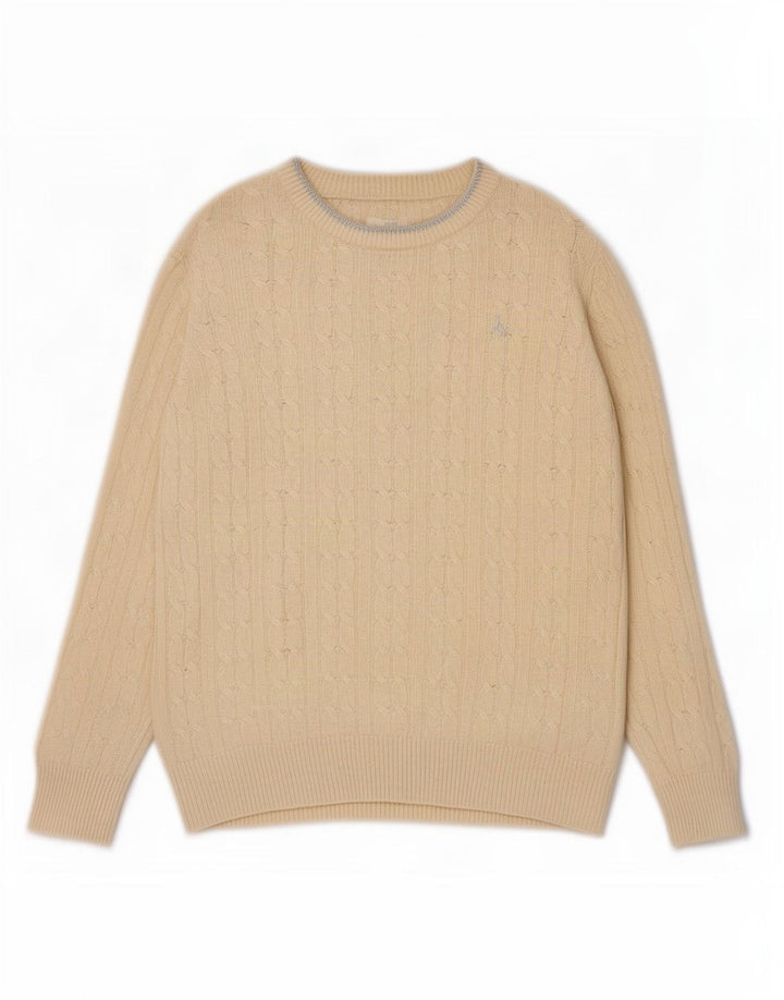 Jack Wills Womens Boat Neck Jumper Sweater UK 12 Medium Off White