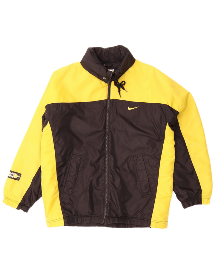 Nike Mens Graphic Loose Fit Padded Jacket UK 39/41 Medium Black Colourblock