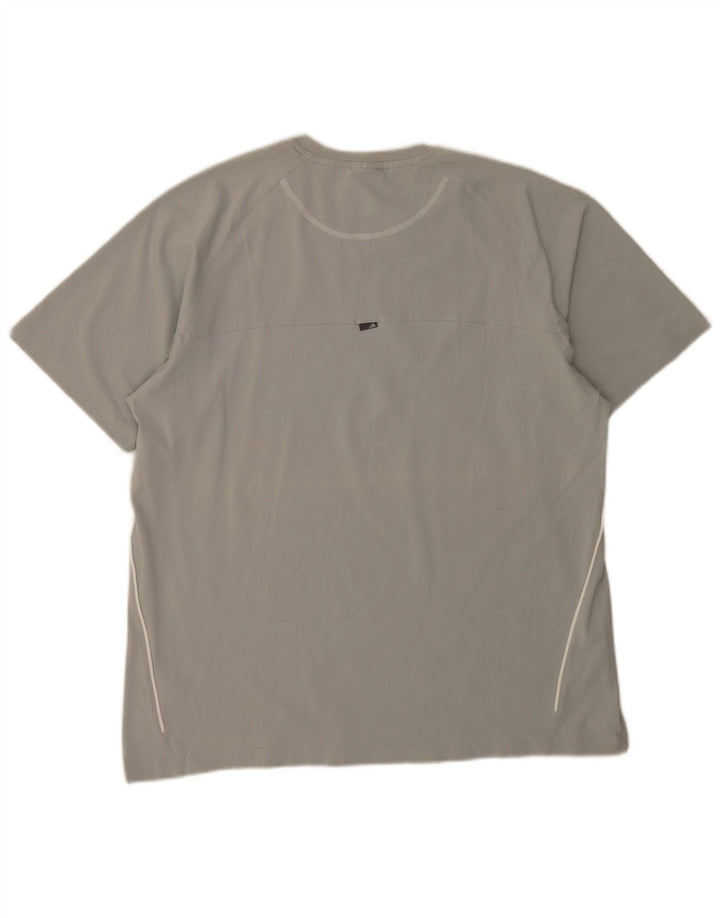 Adidas Mens T-Shirt Top XL Grey Cotton
