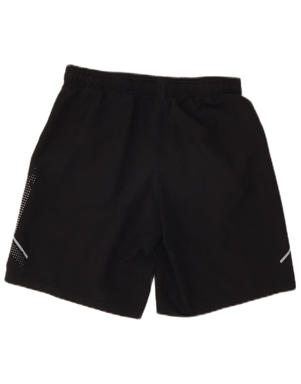 UNDER ARMOUR Boys Graphic Sport Shorts 11-12 Years Large Black Polyester