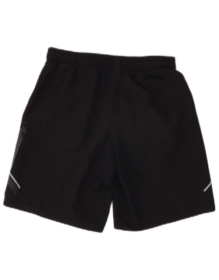 UNDER ARMOUR Boys Graphic Sport Shorts 11-12 Years Large Black Polyester