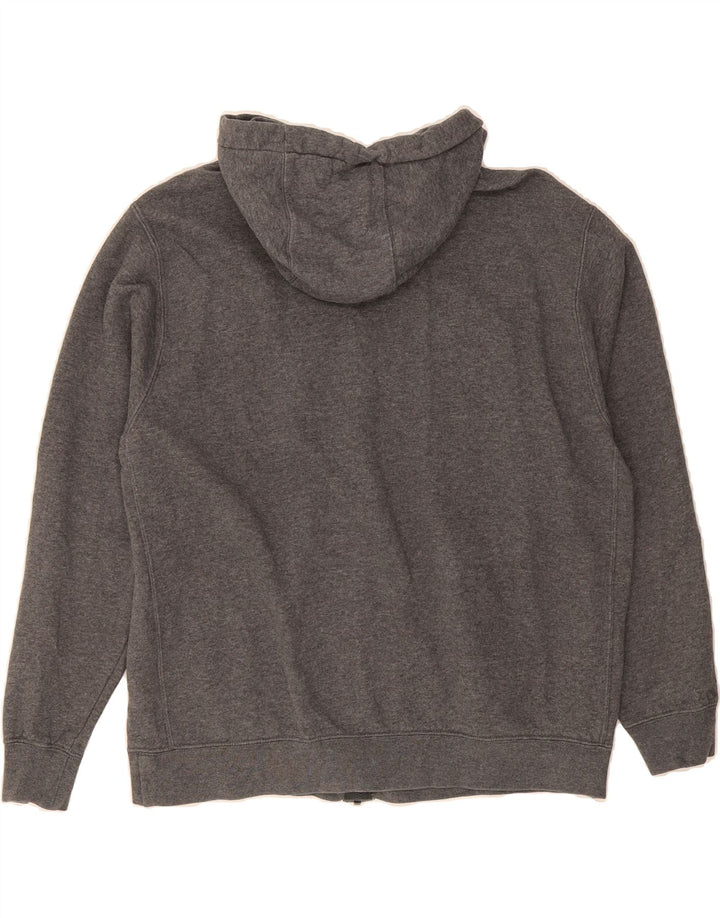 NIKE Mens Zip Hoodie Sweater Large Grey Cotton Vintage Nike and Second-Hand Nike from Messina Hembry 
