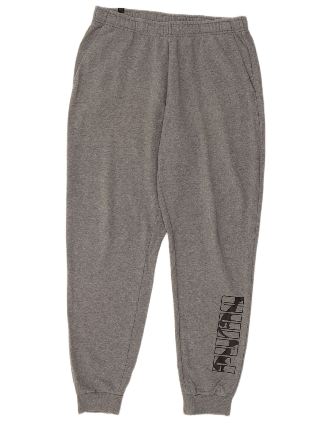 Puma Mens Graphic Tracksuit Trousers Joggers Large Grey