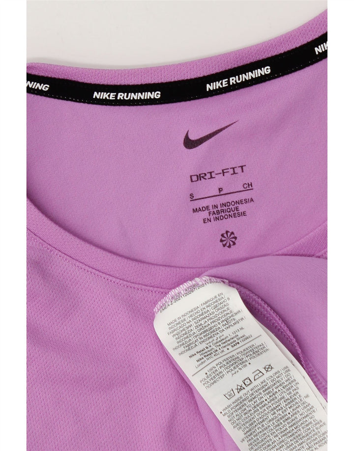Nike Mens Dri Fit T-Shirt Top Small Purple Polyester