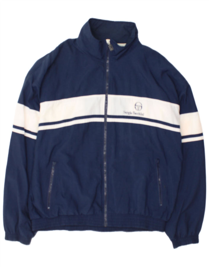 Sergio Tacchini Mens Tracksuit Top Jacket IT 50 Medium Navy Blue