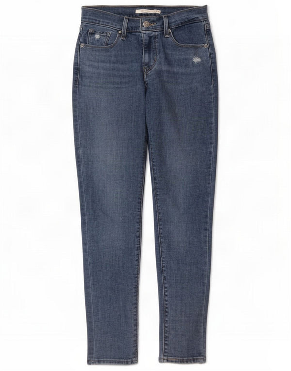 Levi's Womens Curvy Skinny Jeans W26 L30 Blue Cotton