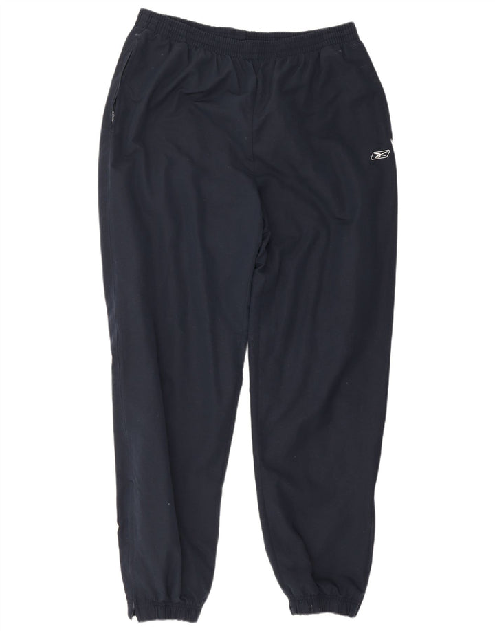 Reebok Mens Tracksuit Trousers Joggers XL Navy Blue Polyester