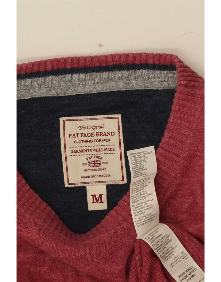 Fat Face Mens Crew Neck Jumper Sweater Medium Red Cotton