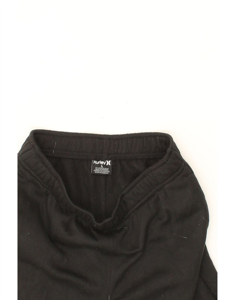 HURLEY Boys Tracksuit Trousers Joggers 12-13 Years Large Black Vintage Hurley and Second-Hand Hurley from Messina Hembry 