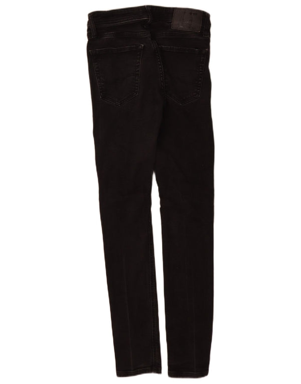 Jack & Jones Mens Liam Skinny Jeans W28 L30 Black Cotton