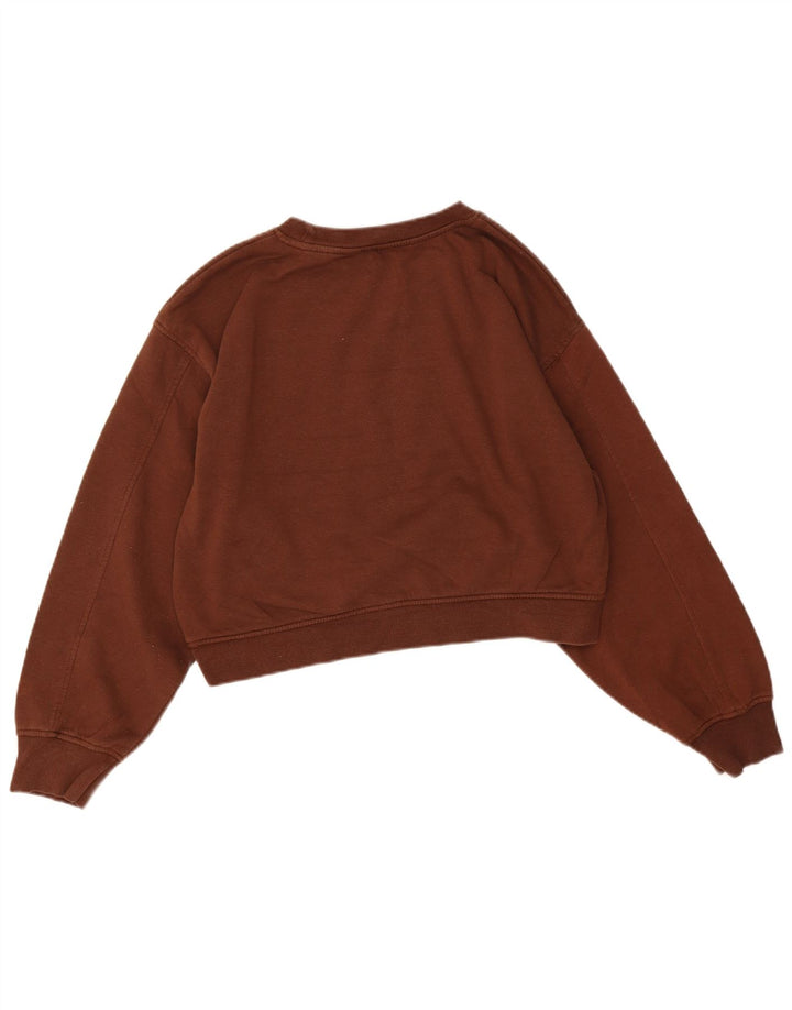 Zara Womens Sweatshirt Jumper UK 16 Large Brown