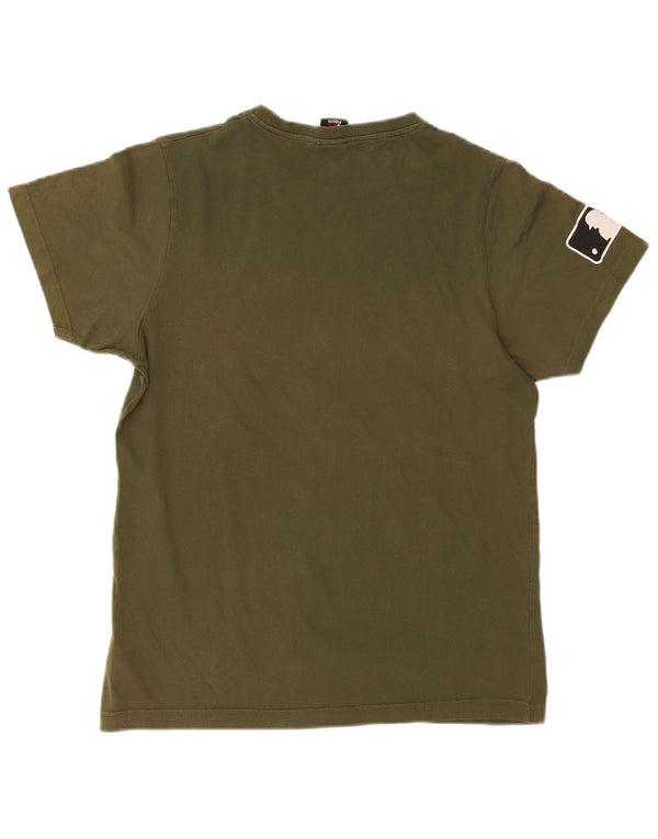 Majestic Mens New York Yankees Graphic T-Shirt Top Large Khaki Cotton