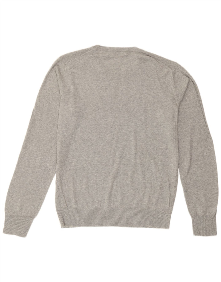 Diesel Mens Graphic Crew Neck Jumper Sweater XL Grey