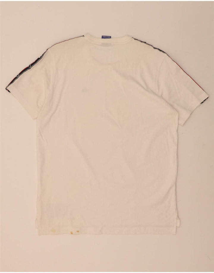 Champion Mens Graphic T-Shirt Top Medium White Colourblock